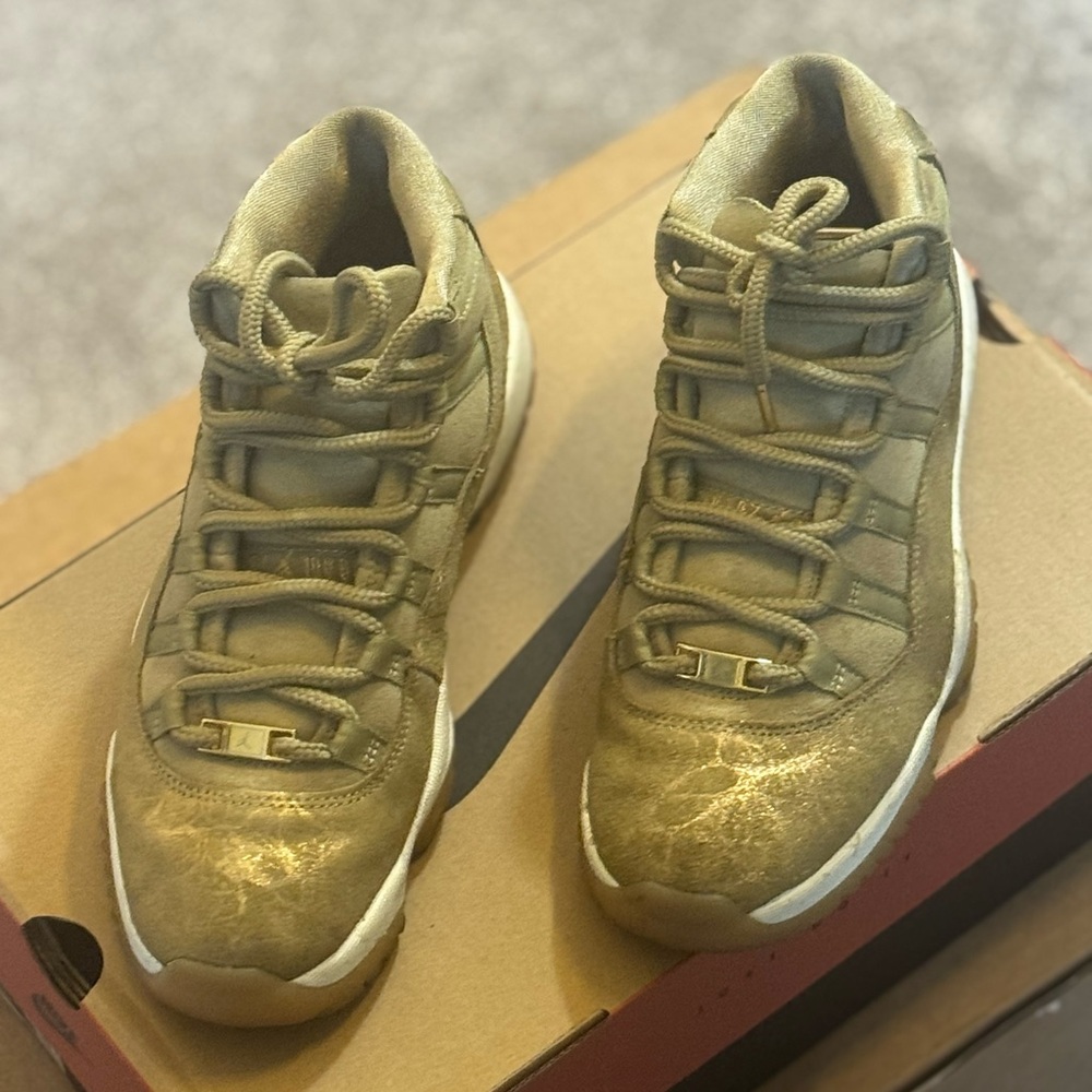 Jordan Gold High-Top Sneakers